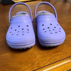 Purple insulated J 4 crocs